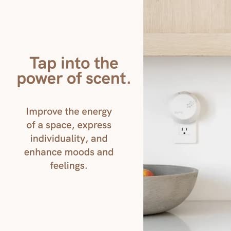 Pura Smart Fragrance Diffuser - Aromatherapy Diffuser for Bedrooms & Living Rooms - Diffusers for Home That Holds Two Scents - Fragrance Diffuser for Home Scent - Room Scent Diffuser with Nightlight