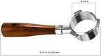 Premium 54mm Naked Bottomless Portafilter, Compatible with Breville Barista BES 870/878/880 Replacement Breville Bottomless Portafilter, Not Include Filter Basket