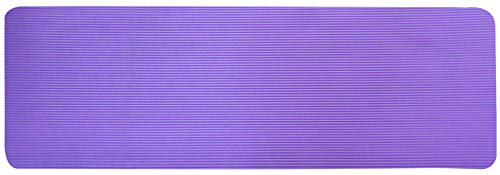BalanceFrom All Purpose 1/2-Inch Extra Thick High Density Anti-Tear Exercise Yoga Mat with Carrying Strap, Purple