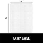 GORILLA GRIP Slip Resistant Office Chair Mat for Carpet Floors, Smooth Glide Under Desk Carpeted Floor Protector, Heavy Duty Plastic Computer Mats for Rolling Work and Gaming Chairs 29x47, Clear