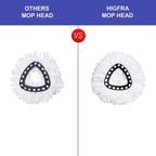 Spin Mop Replacement Head 5 Pack Mop Refill Compatible with Ocedar Triangle Swivel Mops Microfiber Swivel Mop Refill,Deep Clean,Machine Washable and Easy to Replace