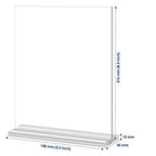 newnewshow 8.5x11 Acrylic Sign Holder 3 Pack Vertical Double-Sided Display (Optional 8.5x11 8.5x5.5 5x7 Horizontal and Vertical)…