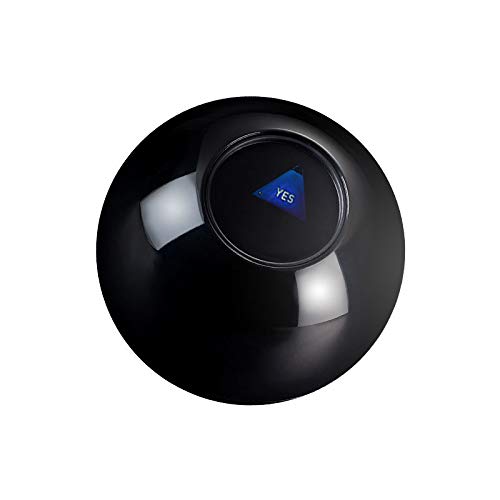 Yassk Mystic 8 Ball Retro Edition Fortune Telling Ball with Floating Answers, Novelty Toy Funny Gift Mystic Black Ball