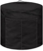 Black Dust Cover for 6 Quart Instant for Pot Washable Fabric Kitchen Appliance Protection Covers with Storage Pockets Soft Pressure Cooker Rice Cooker Decor Cover Extra Accessories