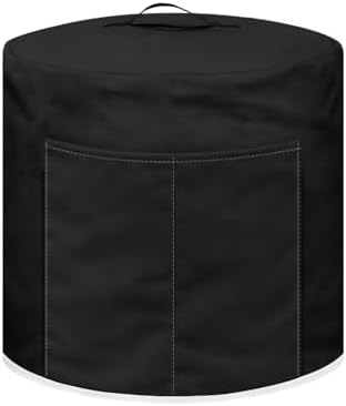 Black Dust Cover for 6 Quart Instant for Pot Washable Fabric Kitchen Appliance Protection Covers with Storage Pockets Soft Pressure Cooker Rice Cooker Decor Cover Extra Accessories