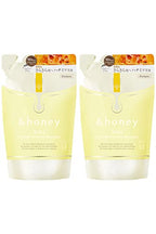 & HONEY Silky Smooth Moisture Shampoo, Refill Set of 2 "For Smooth Hair That Goes Through Your Fingers" 11.8 fl oz (350 ml)