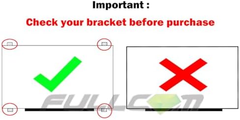 New LCD Replacement Screen FHD 1920x1080 (Non Touch) 15.6 Inch N156HCE-EAA (with Brackets) 30 Pin Matte for Lenovo FRU: 5D10M09831 for Laptop/Display/Screen/LCD Application