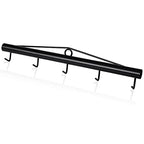HoLarXuQ Chain Link Fabric Fence Stretcher,5-Thicken Hook Bar,31.5 Inch Woven Wire Stretcher,Fence Stretcher Tool,Steel,Black
