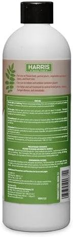 HARRIS Neem Oil, 100% Cold Pressed and Unrefined Concentrate for Plant Spray, High Azadirachtin Content, 12 Ounce for Aphids, Whiteflies, Mealy Bugs and More