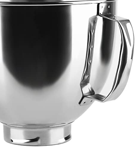 Replacement Parts 5 Quart Stainless Steel Mixer Bowl, Compatible with KitchenAid 4.5 & 5 QT Tilt-head Mixers