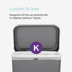 simplehuman Code K 200 Count, Genuine Custom Fit Liners, Drawstring Trash Bags in Dispenser Packs, 35-45 Liter / 9-12 Gallon, White