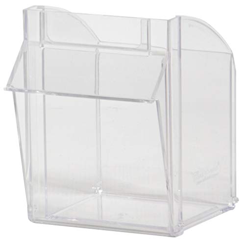 Akro-Mils 06706 TiltView Horizontal Plastic Organizer Storage System Cabinet with 6 Tilt Out Bins, (23-5/8-Inch Wide x 4-1/2-Inch High x 3-3/4-Inch Deep), Stone