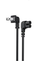 Power Cord for LG TV 2-Prong L-Shaped AC Power Cord 24" 28" 32" 40" 43" 48" 49" 50" 55" 60" 65" 75" 80" 85" 55LH575A Smart 4K TV, Compatible for Samsung TV, Sony, Sharp Panasonic, TCL TV Replacement