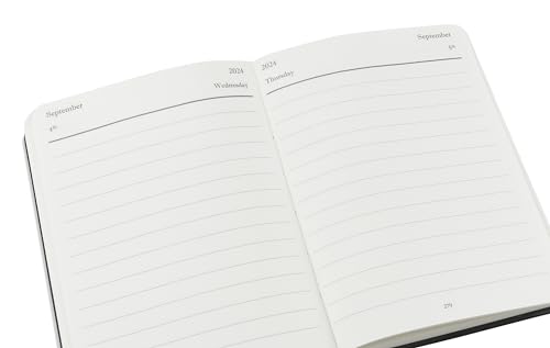 Wykeham's Executive 2024 Daily Journal Planner (Black, 4.5"×3.5")
