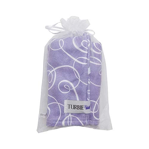 Turbie Twist Microfiber Hair Towel Wrap for Women and Men | 2 Pack | Bathroom Essential Accessories | Quick Dry Hair Turban for Drying Curly, Long & Thick Hair (Purple Signature)