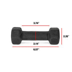 CAP Barbell Black Neoprene Coated Dumbbell, 3 lb Pair