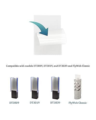 40 Pcs Refills Glue Cards for Dynatrap DT3009 DT3019 DT3039 and Gardner Flyweb, 230093 Replacement Glue Boards Sticky Pads for Indoor Plug-in Insect Mosquito Trap