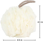 Fu Store Loofah Sponge Shower Loofahs 50g Bath Sponges Mesh Balls 4 Colors for Body Scrubber Exfoliator Wash Back Scrubber Bathroom Men Women - 4 Pack Scrubbers Cleaning Bathing Accessories