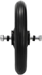 4 Pack Wheel Replacement, 6 Inch Anti-Slip Solid Caster Roller Wheels for Walkers, Heavy-Duty Office Wheelchair Front Wheel Accessories, Safe Rolling for all Floors, Black