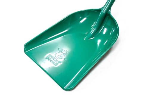 Bully Tools 42-Inch One-Piece Poly Scoop/Shovel for Snow Mulch Cleaning (Green)