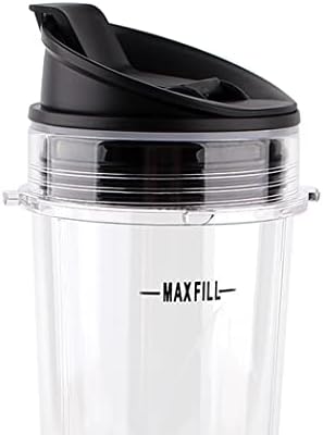 Anbige Replacement Parts Lids for 16oz Cups,Compatible with Ninja Blender BL660 BL770 BL740 BL771 BL773CO QB3000/QB3000SSW/QB3004/QB3005 (2 Pack Sip & Seal Lids)