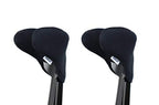 KMINA - Forearm Crutch Pads (x2 Units, Open Cuff), Crutch Covers Pads, Replacement Pads for Crutches for Adults, Elbow Crutches Pads, Crutches Accessories, Soft Padding Crutches - Made in Europe