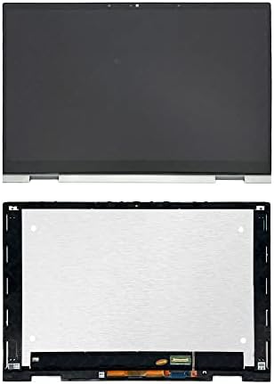 LCDOLED Replacement for HP Envy x360 15-ew 15t-ew 15-ew0013dx 15-ew0023dx 15-ew0797nr 15.6 inches FHD 1920x1080 IPS LCD Display Touch Screen Digitizer Assembly Bezel with Board Silver (Non-OELD)