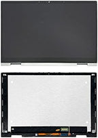 LCDOLED Replacement for HP Envy x360 15-ew 15t-ew 15-ew0013dx 15-ew0023dx 15-ew0797nr 15.6 inches FHD 1920x1080 IPS LCD Display Touch Screen Digitizer Assembly Bezel with Board Silver (Non-OELD)