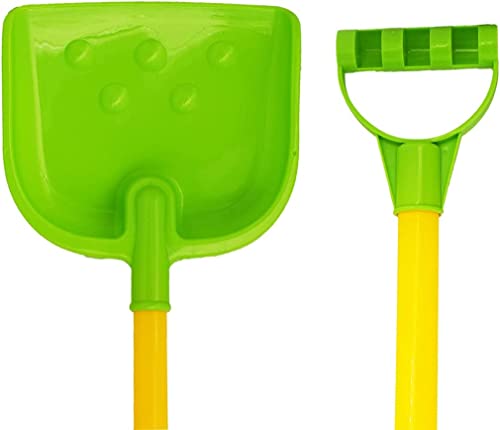 Kid's Snow Shovel - Measures 25.75" x 8.66" - Great for The Snow, The Beach, and Other Outdoor Activities! (1 Pack Green)
