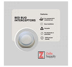 Zulu Supply Bed Bug Interceptors, Traps, 8 Pack, Bedbug Monitor, Insect Detector for Bed Legs or Furniture (White 8-Pack)