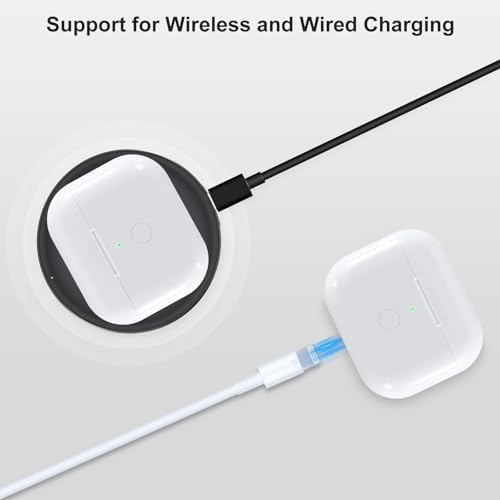 Compatible for AirPods 3rd Generation Charging Case Replacement, Wireless Air Pod 3 Charger Case with Bluetooth Pairing Without Earbuds, White