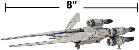 STAR WARS Micro Galaxy Squadron U-Wing Starfighter - 12-Inch Vehicle with Foldout Wings, Troop Bay, Sniper Gun, and Three 1-Inch Micro Figure Accessories