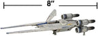 STAR WARS Micro Galaxy Squadron U-Wing Starfighter - 12-Inch Vehicle with Foldout Wings, Troop Bay, Sniper Gun, and Three 1-Inch Micro Figure Accessories