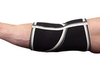 Elbow Sleeves (1 Pair) W/Wrist Wraps - Support & Compression for Powerlifting, Weightlifting, Bench & Tendonitis - 5mm Neoprene Sleeve - For Men & Women (Large)