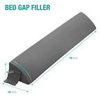Vekkia King Bed Wedge Pillow for Headboard Gap/Mattress Gap Filler/Headboard Pillow/Bed Gap Filler,Close Gap(0-6") Between Mattress and Headboard,Stop Loosing Your Pillows,Phone(Gray 76"x10"x6")