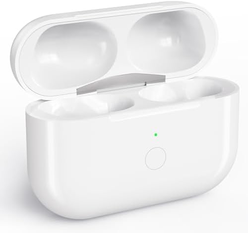 Wireless Charging Case Replacement Compatible with AirPods Pro 1st & 2nd Generation, Wireless Charger Case Replacement for AirPods Pro 1/2 (1st & 2nd Generation), No Earbuds