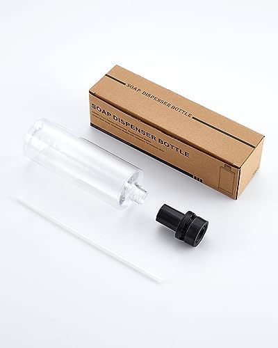 【Updated】 Soap Dispenser Bottle for Kitchen Sink Replacement - 500ML/17oz Soap Bottle - A Replacement for Your Soap Dispenser, Please Confirm The Adapter Maximum Connection Size Before