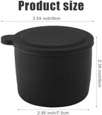 4pcs Ice Block Stencil, Reusable Silicone Ice Template with Lid Ice Shaver Template Ice Stencil Replacement for Kitchenaid Ice Shaver Machine Accessories for Shaved Ice Making (Black)