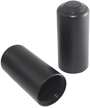 2 PCS Replacement Mic Battery Screw on Cap/Cover/Cup for Shure PGX/SLX Wireless (Black)