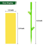 90PCS Yellow Sticky Traps for Indoors/Outdoor Gnat Traps for Plants Fungus Gnats Sticky Traps for Whiteflies Mosquitoes Fruitflies Thrips Aphids. Stake Holders Included Dual-Sided