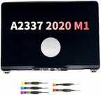 Replacement 13.3" Laptop LCD Display Assembly for MacBook Air Retina M1 A2337 EMC 3598 MGN63 MGN73（Silver）
