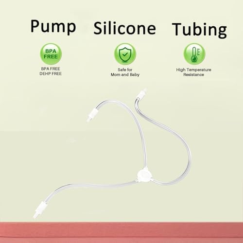 Hands Free Milk Collection Cups Parts Replacement, Spare Y-Shape Silicon Tubing