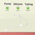 Hands Free Milk Collection Cups Parts Replacement, Spare Y-Shape Silicon Tubing