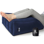Wedge Pillow for Sleeping - Inflatable Leg Elevation Pillow for Swelling,Circulation,Leg & Back Pain Relief,Leg Support Pillow,Leg Wedge Pillows for After Aurgery,Hip,Foot,Ankle Recovery (Blue)