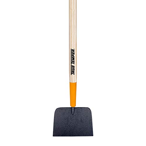 True Temper 2683200 7 in. Forged Sidewalk and Ice Scraper with 48 in. Hardwood Handle with Cushion Grip, 7-Inch