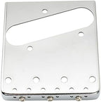 Wilkinson WTB Brass Compensated 3-Saddle Guitar Telecaster Bridge Assembly for Fender Tele Style Electric Guitar Replacement Parts, Chrome
