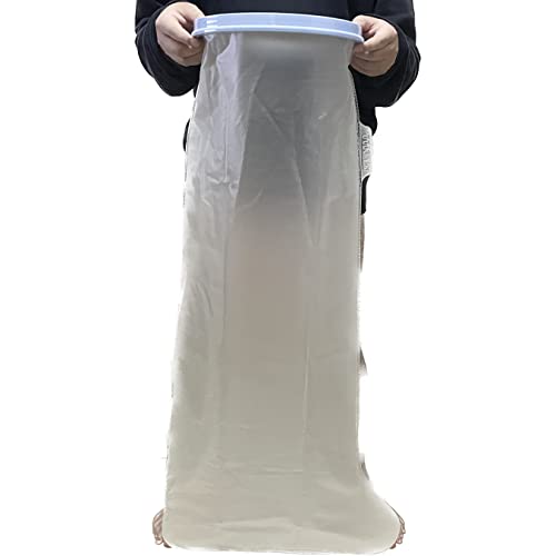 Adult Leg Cast Protector for Shower, Waterproof Leg Cast Covers for Shower Full Leg Watertight Protection to Broken Leg, Knee Replacement Surgery, ACL Post Surgery Reusable (Full Leg 46"20"9.8")