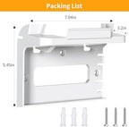 Starlink Gen 3 Router Mount, 2-in-1 Mounting Kit for Starlink Standard V3 Mesh Router and Power Supply, Space Saving Wall Bracket Holder Accessories