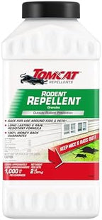 Tomcat Repellents Rodent Repellent Granules, For Outdoor Mouse and Rat Prevention, 2 lb.