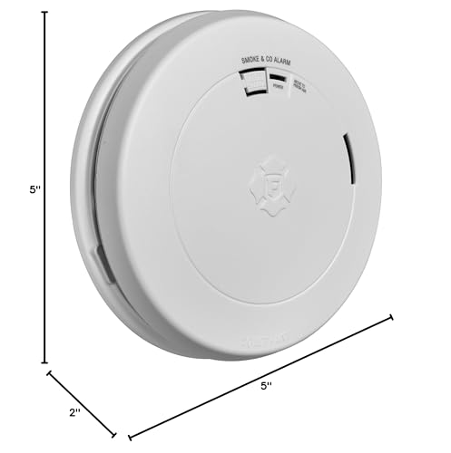 First Alert SCO7CN Combination Smoke and Carbon Monoxide Detector with Voice and Location, Battery Operated , White